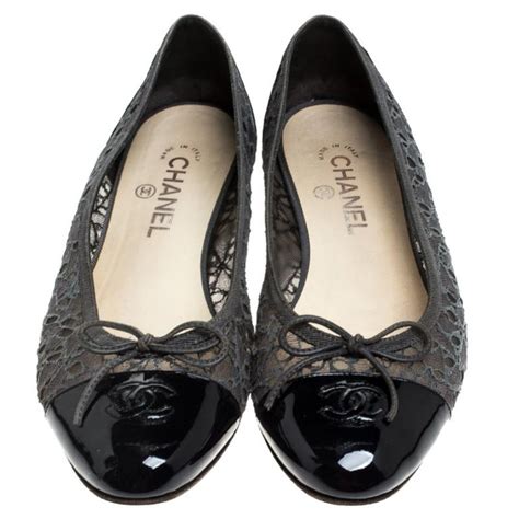 chanel two tone ballet flats|chanel ballet flats size 41.